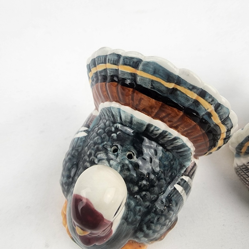 Bella Casa By Ganz Turkey Salt & Pepper Shakers Thanksgiving Fall Feast Goble - Picture 4 of 7